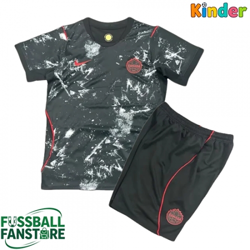 Kanada Replik Auswärtstrikot Kinder WM 2026 Kurzarm (+ Kurze Hosen)